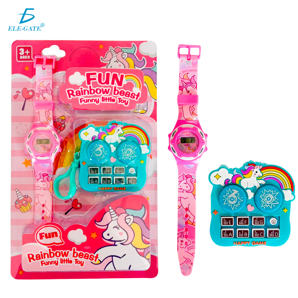 Kit Horas de Diversión Infantil con Reloj Digital y Llavero Armónico Tipo Batería - Image 11