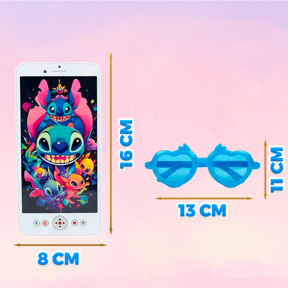 Kit Fashion Infantil con Celular y Lentes de Juguete de Stitch - Image 6