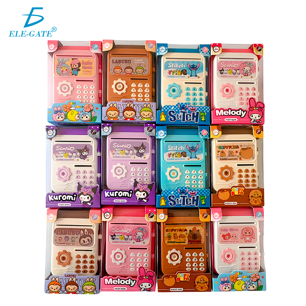 Alcancía de Juguete Kawaii con Llave y Doble Ranura