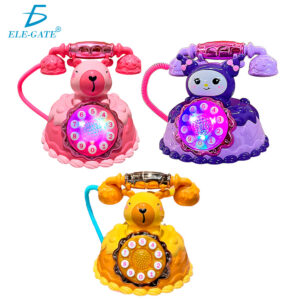 Teléfono Vintage de Juguete Capibara y Kuromi con Luz y Sonido