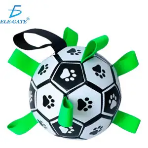 Pelota de Fútbol para Perros con 9 Correas, 6 Pulgadas