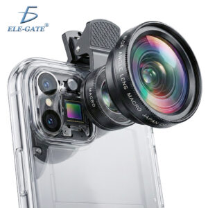 Lente Macro y Ultra Gran Angular 0.45x para Teléfono Móvil