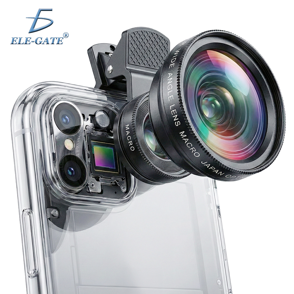Lente Macro y Ultra Gran Angular 0.45x para Teléfono Móvil
