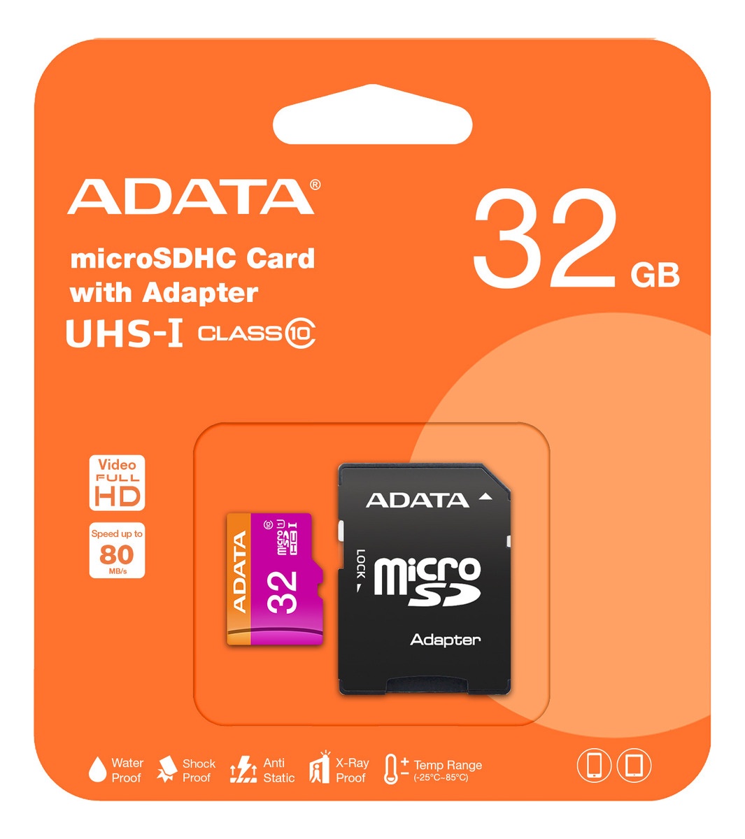 Tarjeta de memoria Adata AUSDH32GUICL10-RA1 Premier con adaptador SD 32GB - Image 3