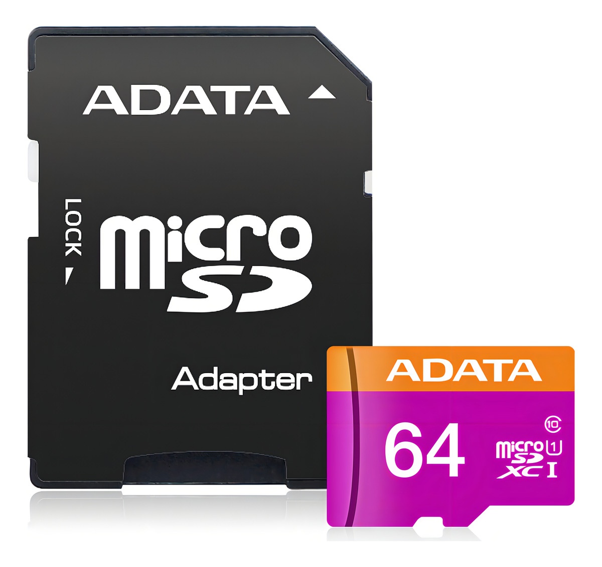 Tarjeta de memoria Adata AUSDX64GUICL10-RA1 Premier con adaptador SD 64GB - Image 2