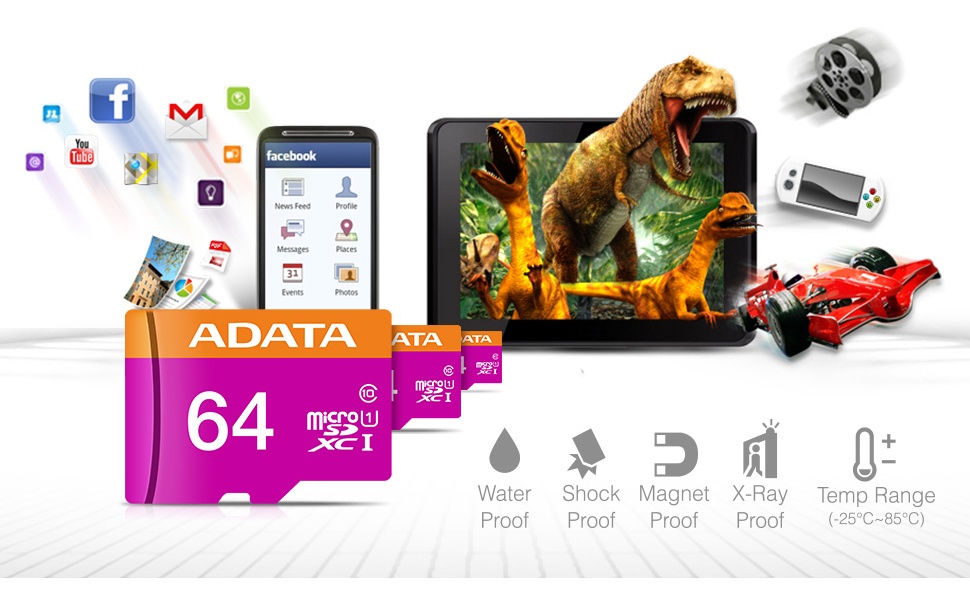 Tarjeta de memoria Adata AUSDX64GUICL10-RA1 Premier con adaptador SD 64GB - Image 6