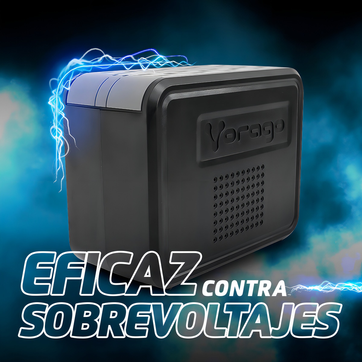 Vorago Avr-100 Regulador De Voltaje Supresor De Picos 8 Contactos 120 V 1000Va / 480 W Protector De Voltaje - Image 4