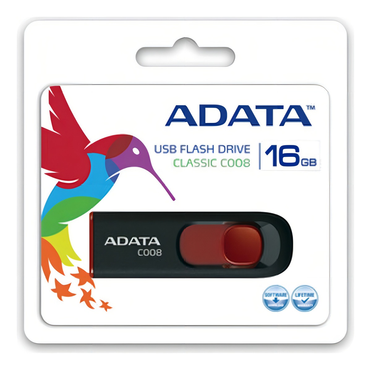 Adata C008 pendrive rojo y negro 16GB con USB 2.0 - Image 10