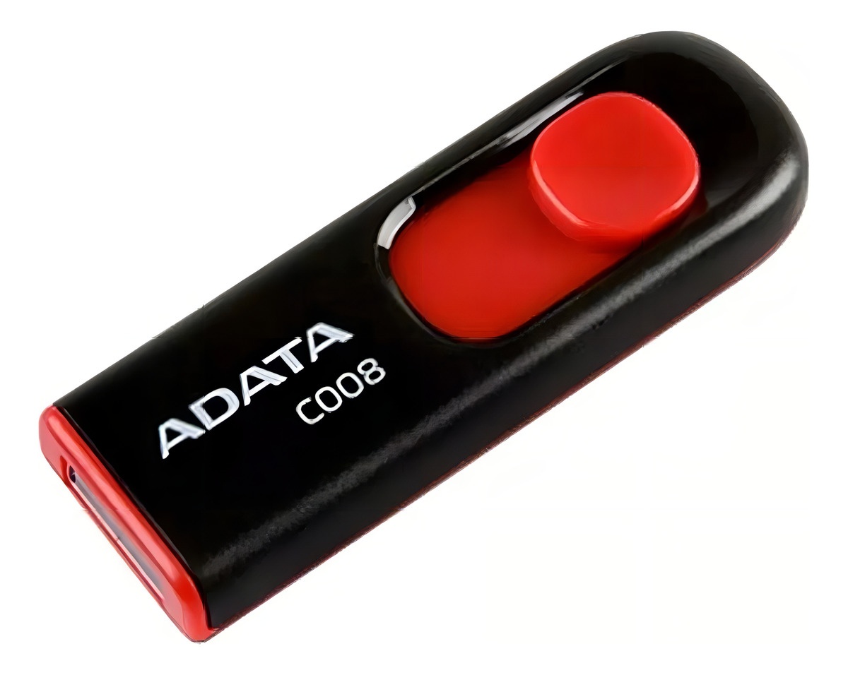 Adata C008 pendrive rojo y negro 16GB con USB 2.0 - Image 3