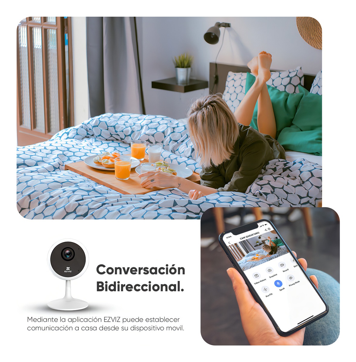 cámara cctv wifi Ezviz Cs-c1c Ip 2mp Para Interiores Detección De Movimiento - Image 4