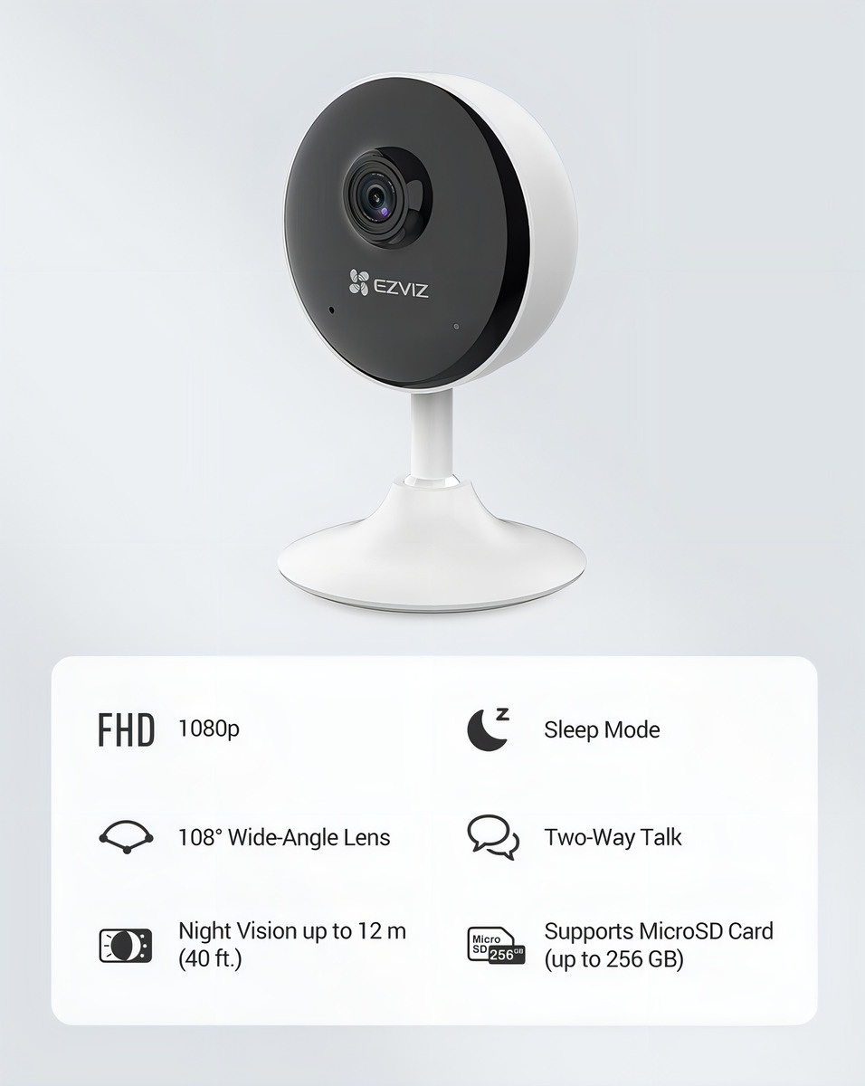 cámara cctv wifi Ezviz Cs-c1c Ip 2mp Para Interiores Detección De Movimiento - Image 5