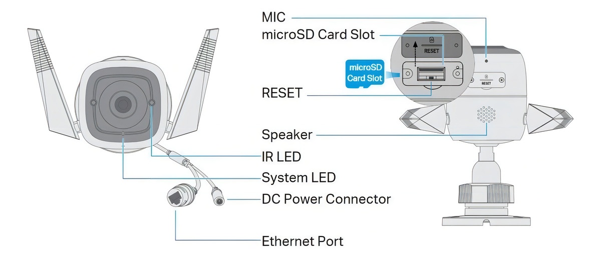 Camara WI-FI Outdoor Security 3MP Two-Way Audio Color Blanco - Image 5