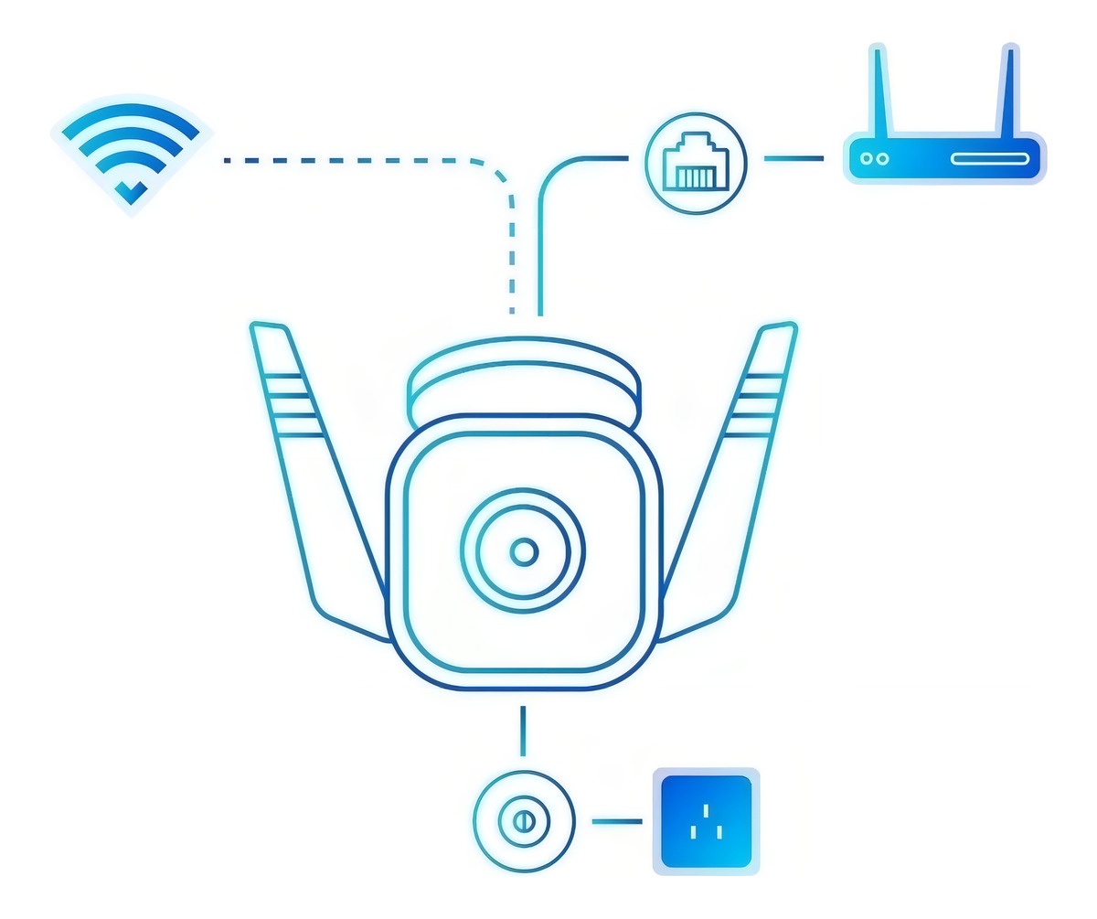 Camara WI-FI Outdoor Security 3MP Two-Way Audio Color Blanco - Image 6