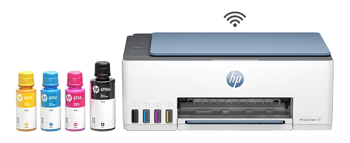 Impresora Multifuncional HP Smart Tank 585, Tinta Continua, Color, Wi-Fi, Smart App, Escaner, Copia (1F3Y4A)