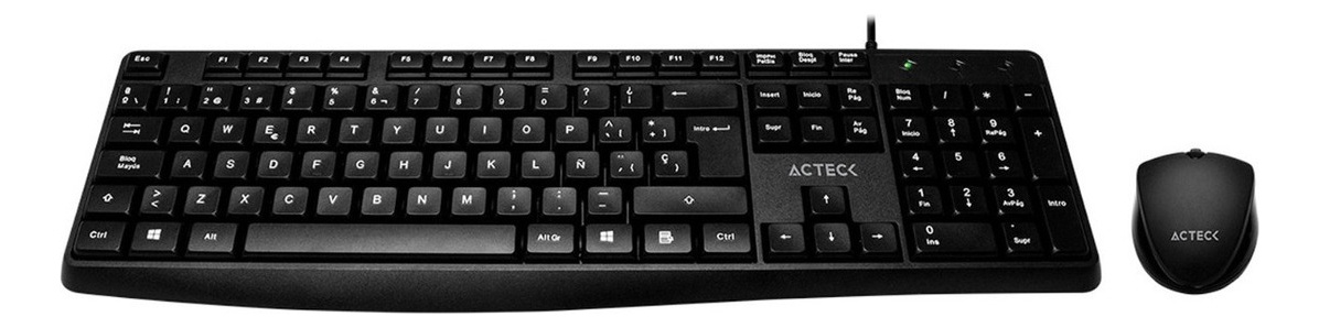 Kit Teclado Y Mouse Alambrico Acteck Creator Mk210 Ac-928984 Color del teclado Negro - Image 3