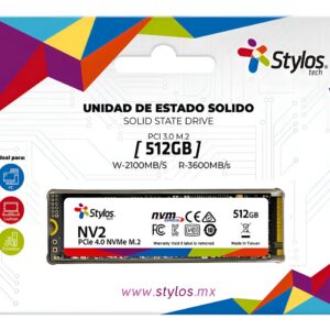 Disco Sólido Ssd Interno Stylos Tech Almacenamiento Stmssdm21b 512gb Negro