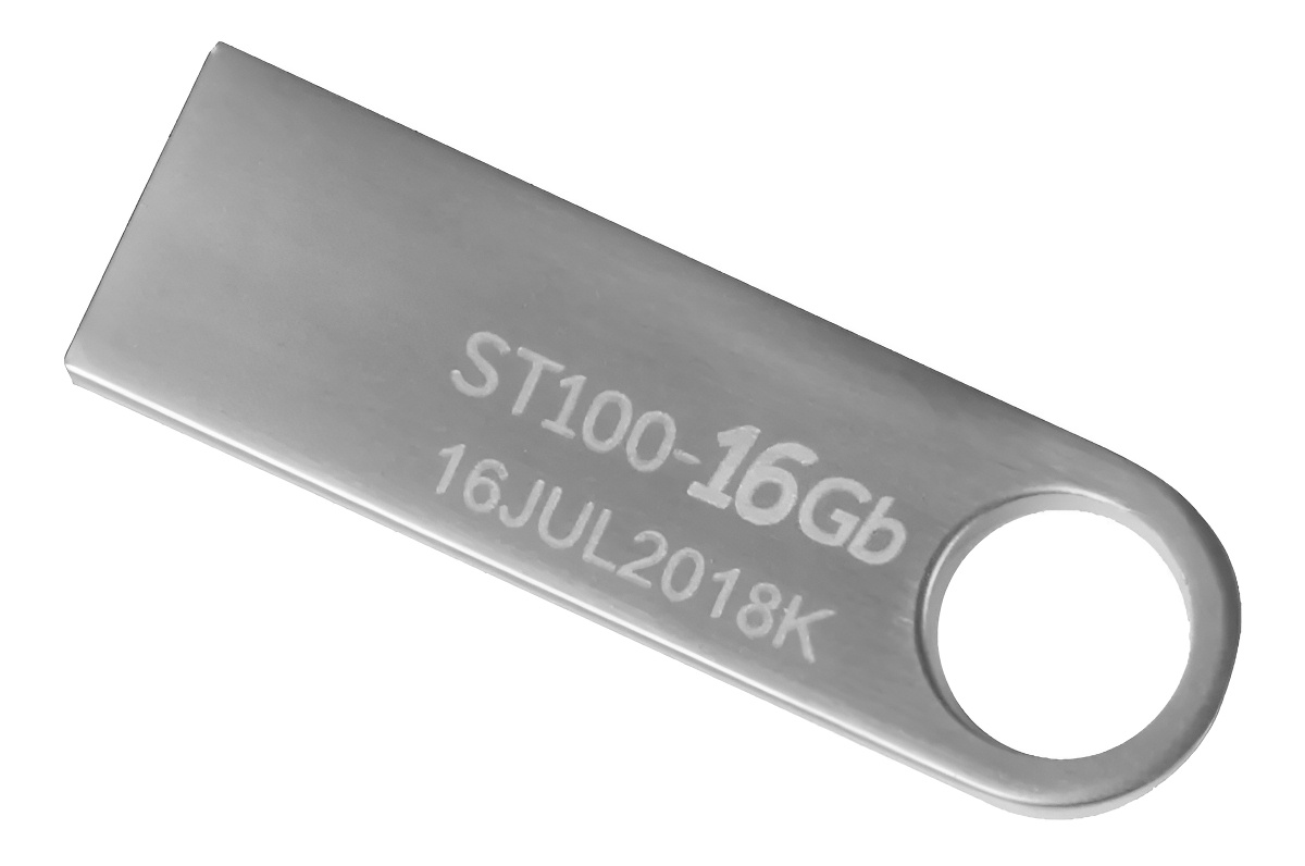 Memoria USB Stylos Tech ST100 16GB 2.0 Liso plateado - Image 3