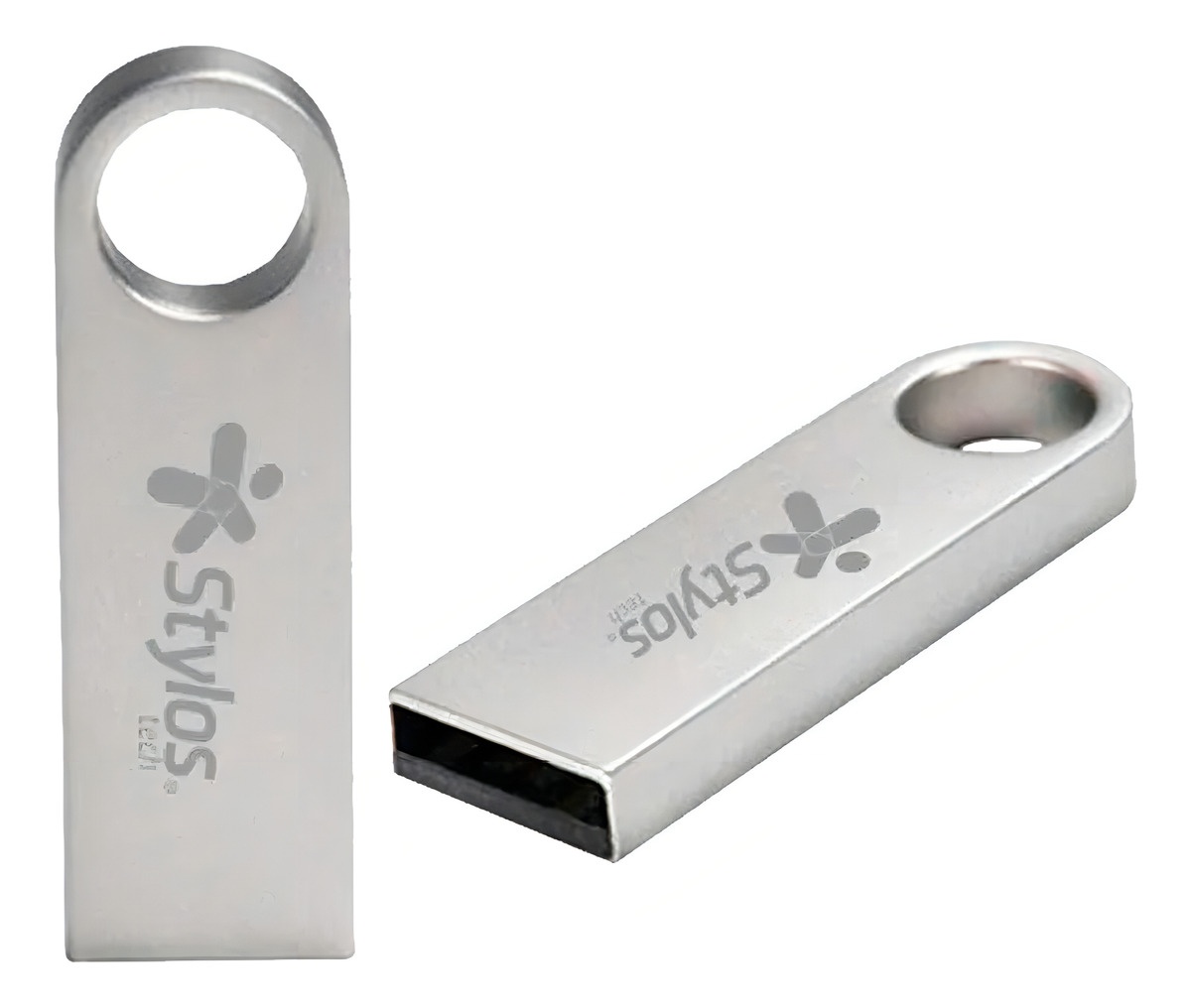 Memoria USB Stylos Tech ST100 16GB 2.0 Liso plateado