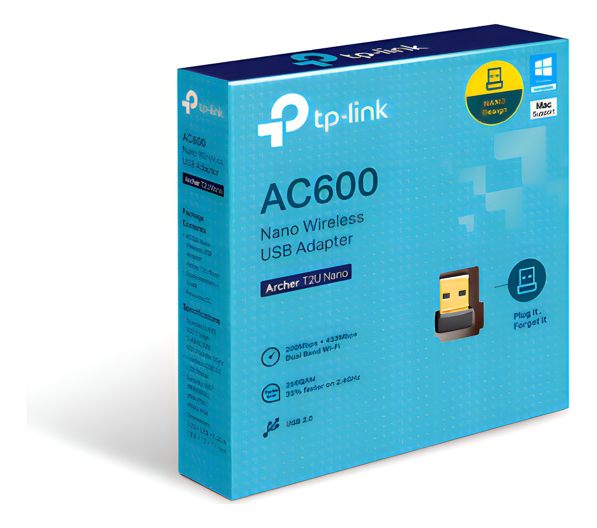 Adaptador Inalambrico USB Tp-Link Archer T2U Nano Banda Dual AC600 - Image 3