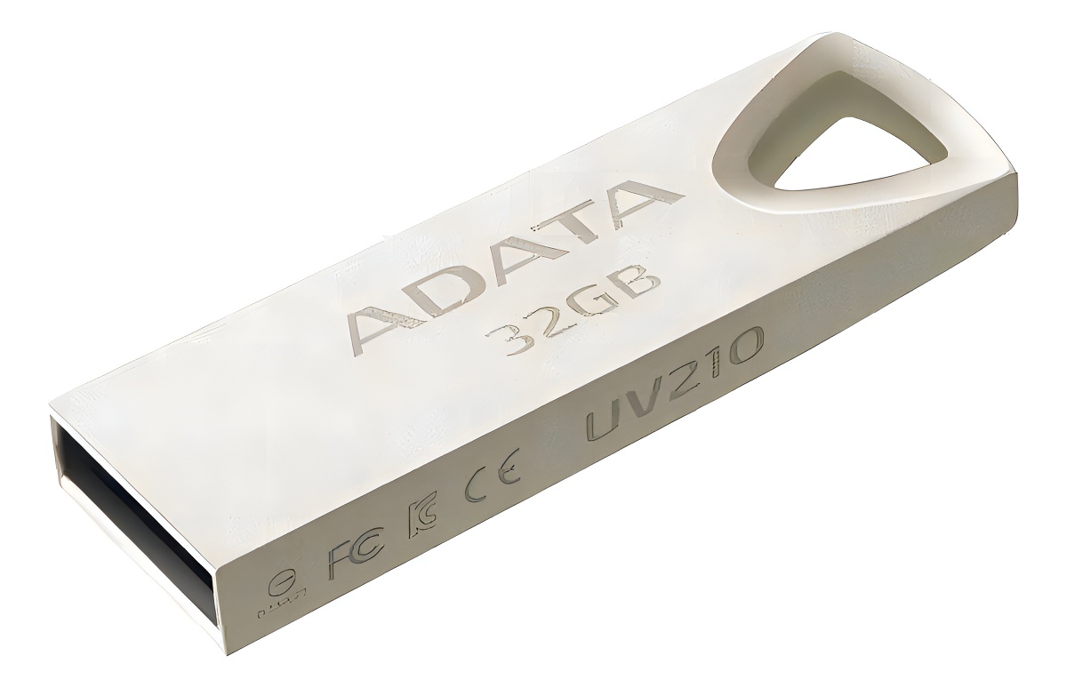 Memoria USB Adata UV210 32GB 2.0 Liso plateado
