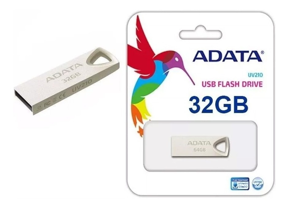 Memoria USB Adata UV210 32GB 2.0 Liso plateado - Image 2