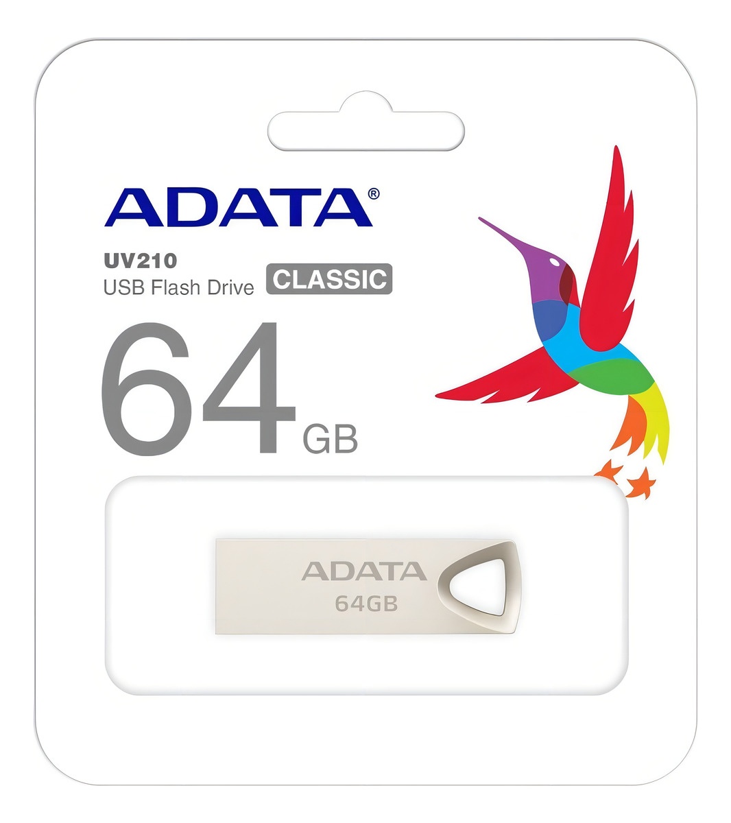 Memoria USB Adata UV210 64GB 2.0 plateado - Image 3
