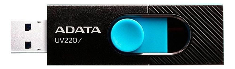 Memoria USB Adata UV220 32GB 2.0 Liso negro y azul - Image 2