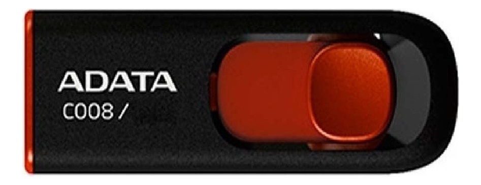 Memoria USB Adata C008 64GB 2.0 negro y rojo - Image 4