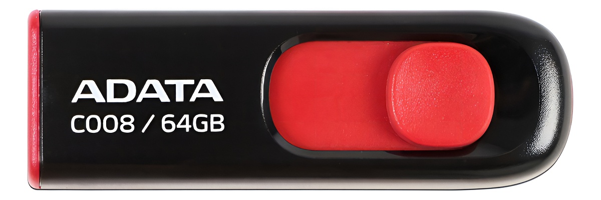 Memoria USB Adata C008 64GB 2.0 negro y rojo - Image 8