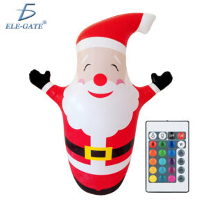 Inflable de Santa con brazos arriba con luces RGB