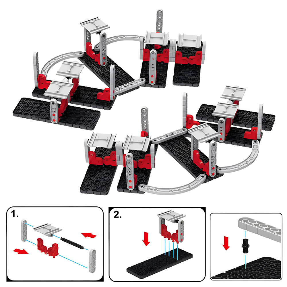 Pista de Carreras Armable que Desafía la Gravedad con Vueltas 180° - Image 3