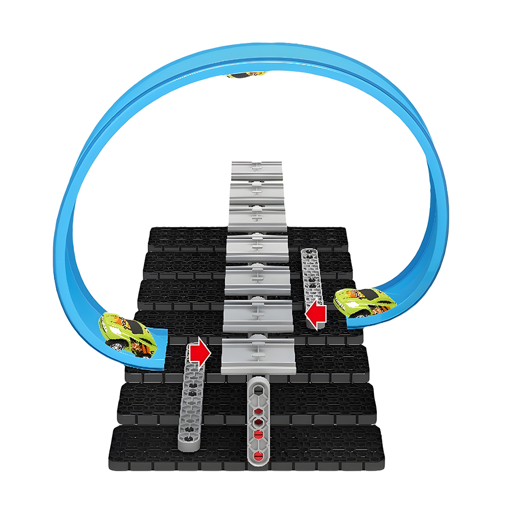 Pista de Carreras Armable que Desafía la Gravedad con Vueltas 180° - Image 4