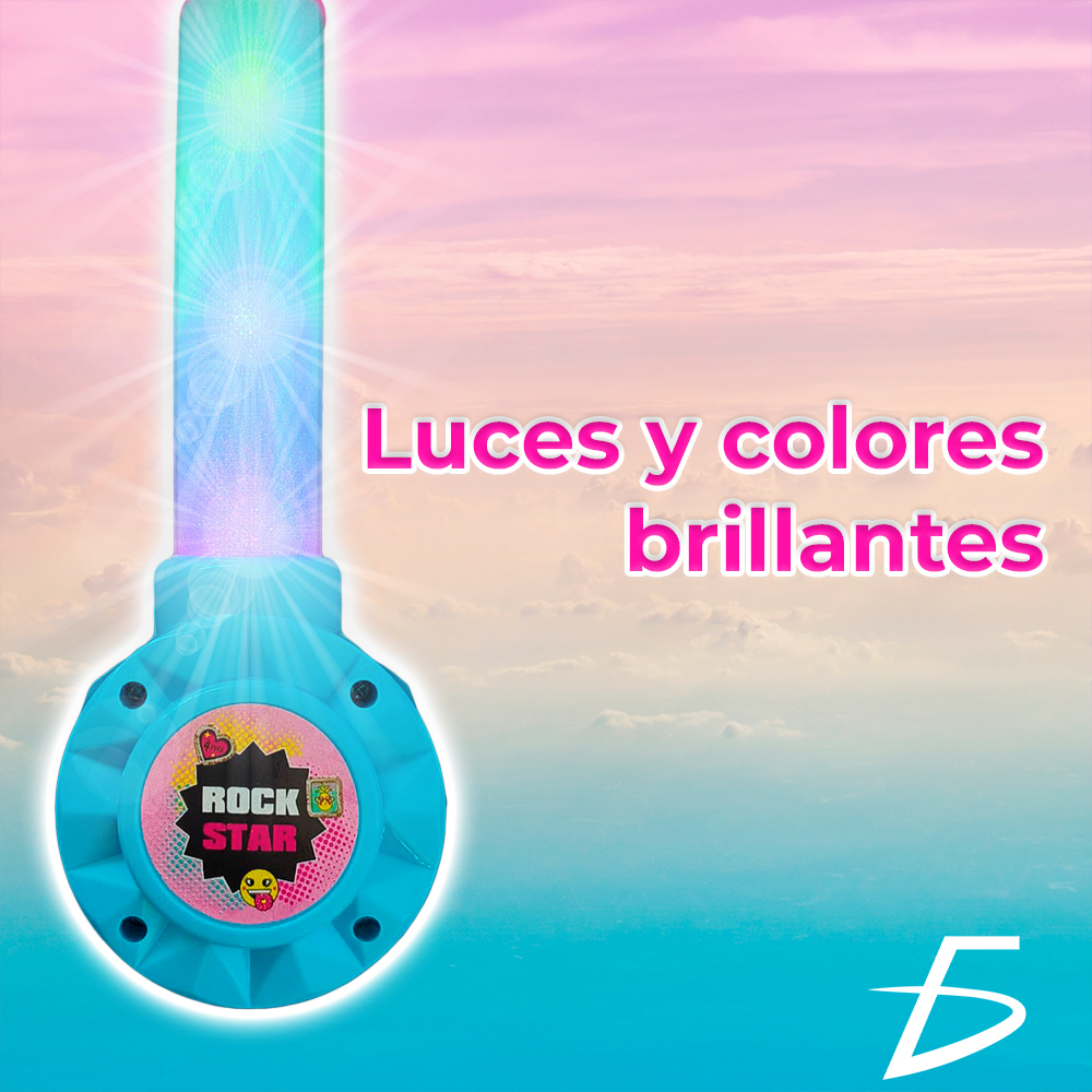 Micrófono con Luz y Efectos Especiales, con Selfie Stick Soporte para Celular - Image 4