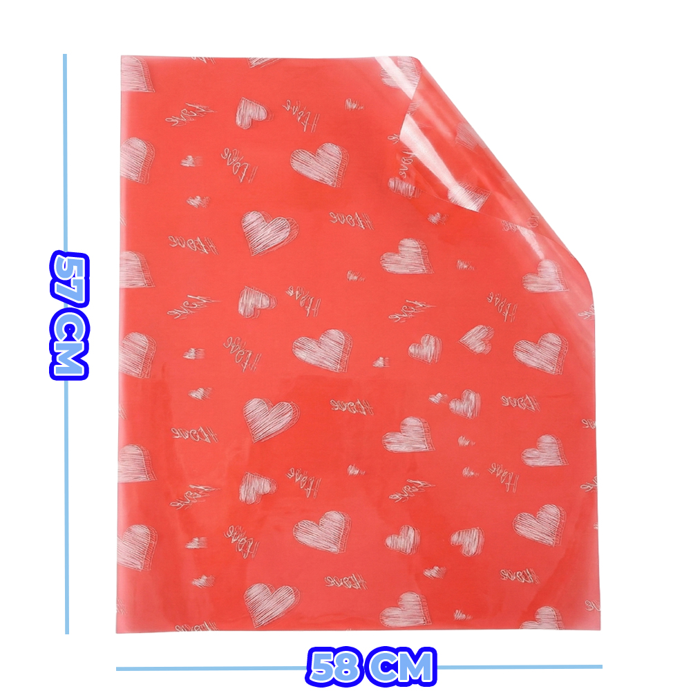 Paquete de 20 Pliegos de Papel Plastificado Transparente con Impresión - Image 4