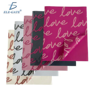 Paquete de 20 Pliegos de Papel Plastificado Transparente con Impresión