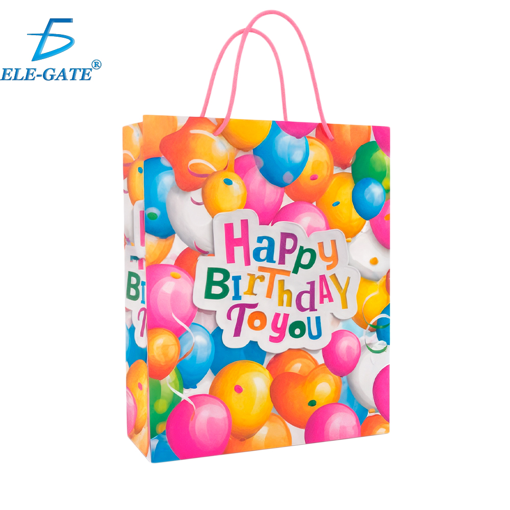 Paquete de 12 Bolsas de Regalo con Asa Resistente – Diseños Modernos y Colores Vibrantes - Image 4