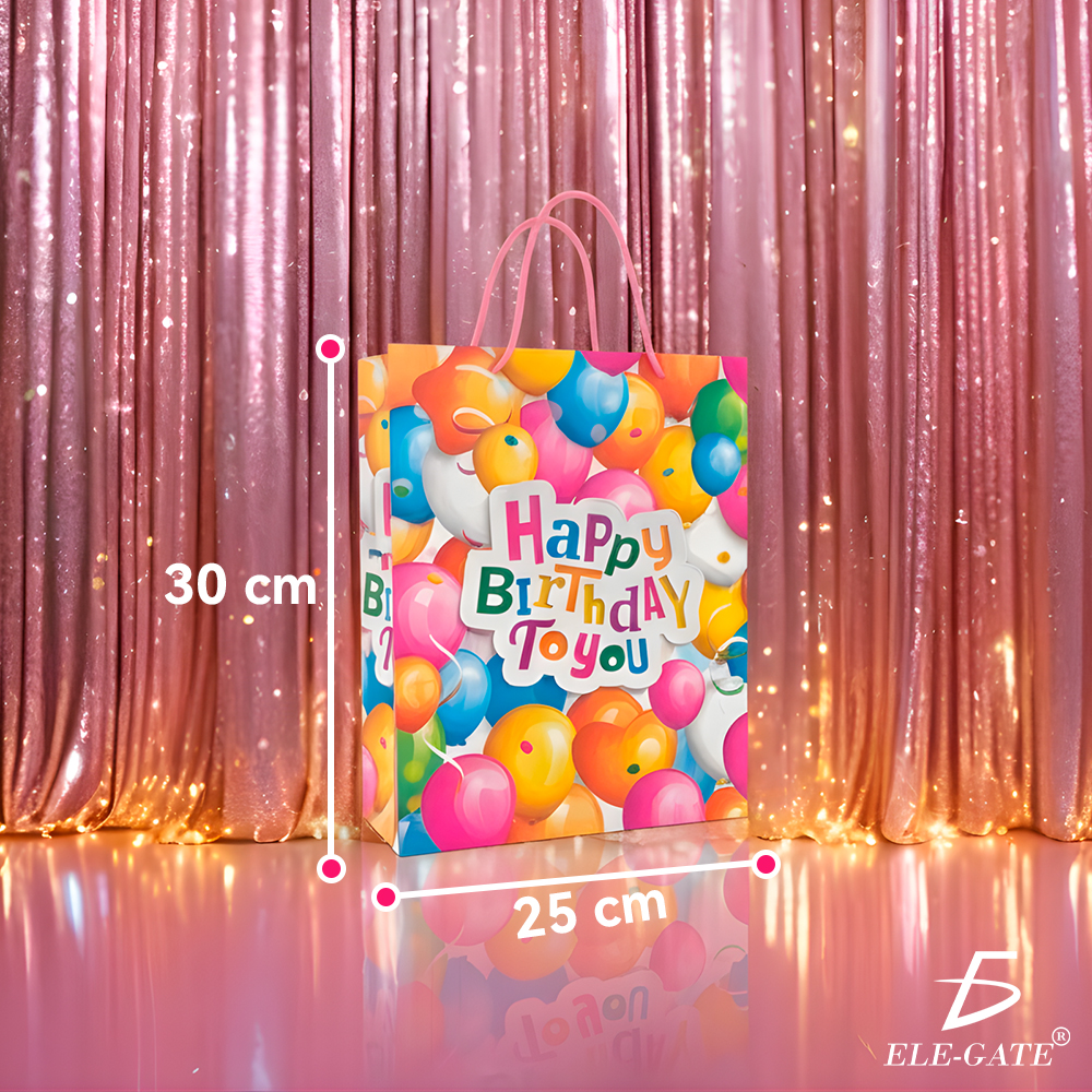 Paquete de 12 Bolsas de Regalo con Asa Resistente – Diseños Modernos y Colores Vibrantes - Image 7