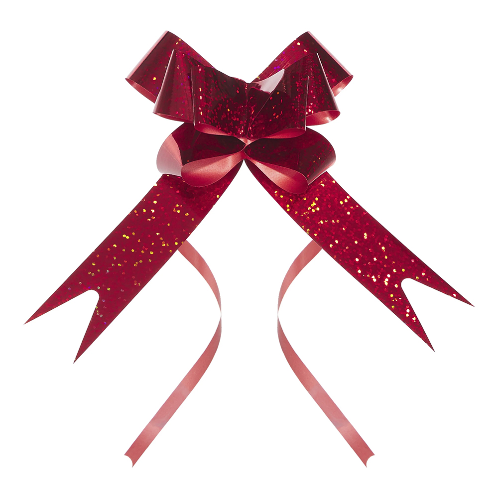 Moño Mágico Cromado Holográfico Número 30 | Paquete de 10 Moños para Regalo - Image 3