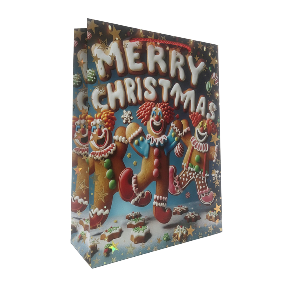 Bolsa de Regalo Grande Navideña con Asa de Cuerda Roja - Image 28