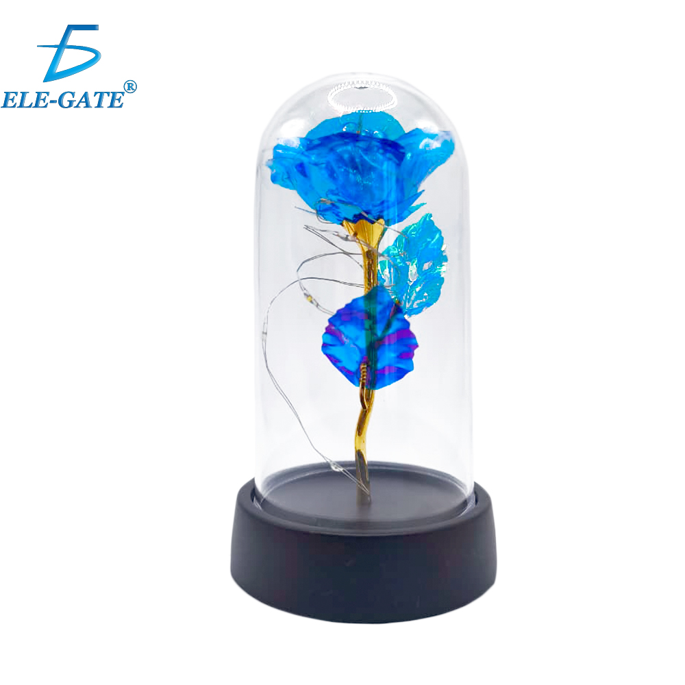 Flor Eterna con Cúpula y Base de Plástico con Luz RGB - Image 6