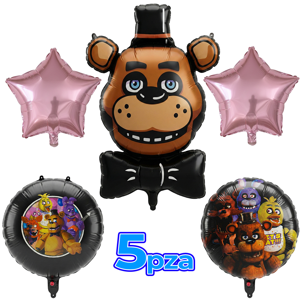 Set de 5 Globos Metálicos Decorativos – Five Nights at Freddy’s - Image 3