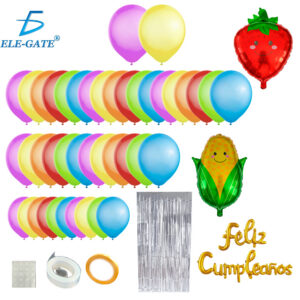 Kit de Decoración para Cumpleaños Temático de Frutas – 51 Piezas