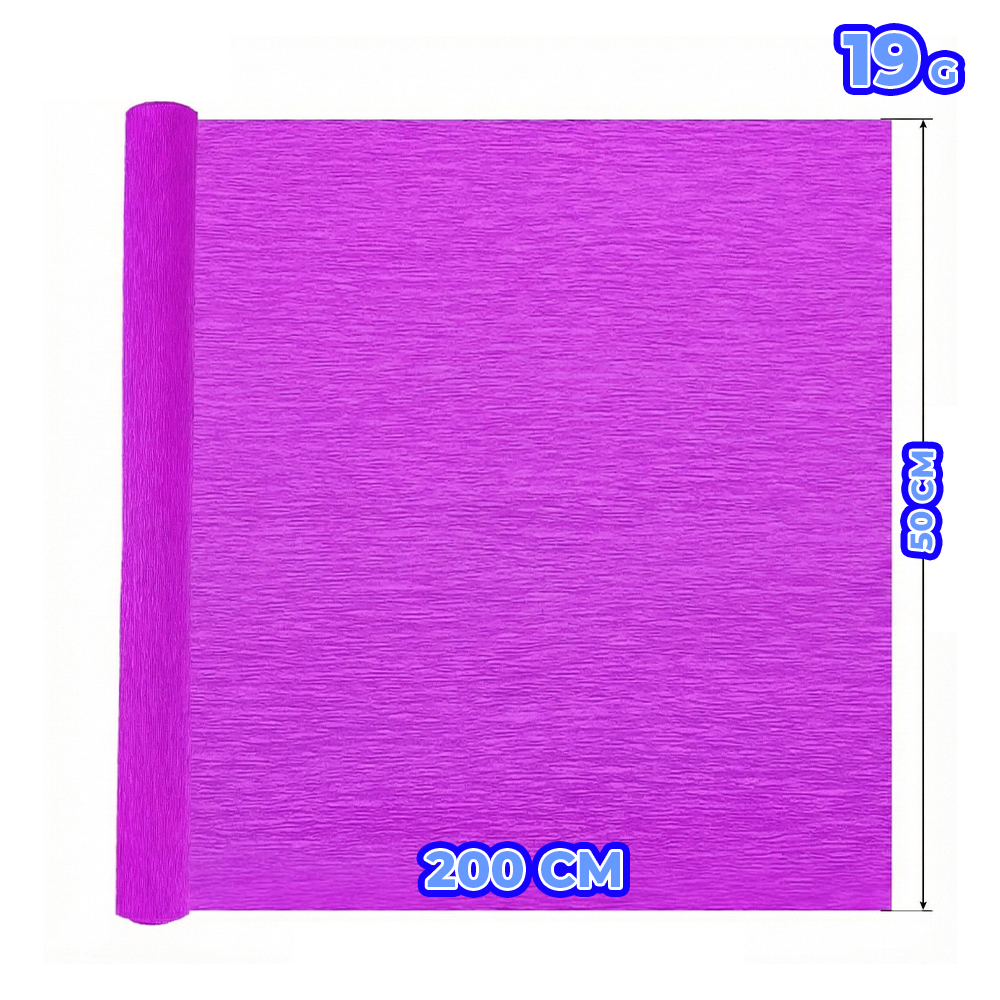 Paquete de 10 Pliegos de Papel Crepé 19 g 200x50 cm - Image 2