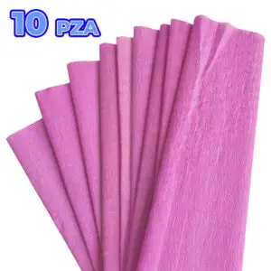 Paquete de 10 Pliegos de Papel Crepé 19 g 200x50 cm