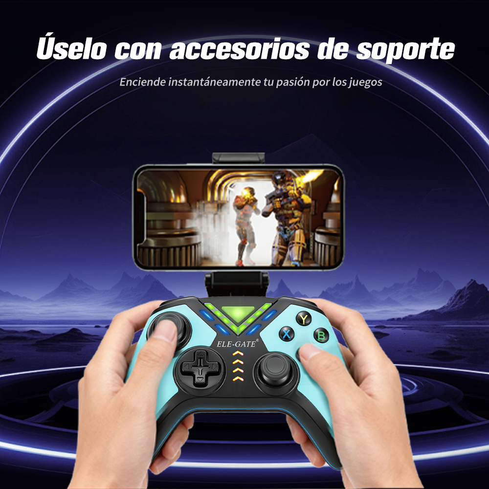 Controlador Inalámbrico Bluetooth 5.0 – Compatible con Nintendo Switch Android iOS PC PS3 PS4 Smart TV - Image 6