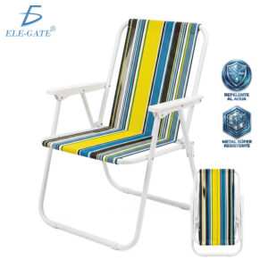 Silla Plegable Portátil para Playa y Camping HOG.MK053 | Tela Oxford y Acero Reforzado | Ultraligera