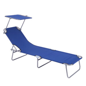 Silla plegable con Sombrilla gravedad cero reclinable calida para jadin y playa