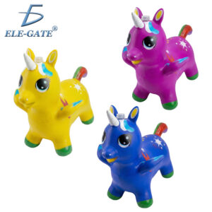 Inflable de Unicornio Montable con Luz RGB