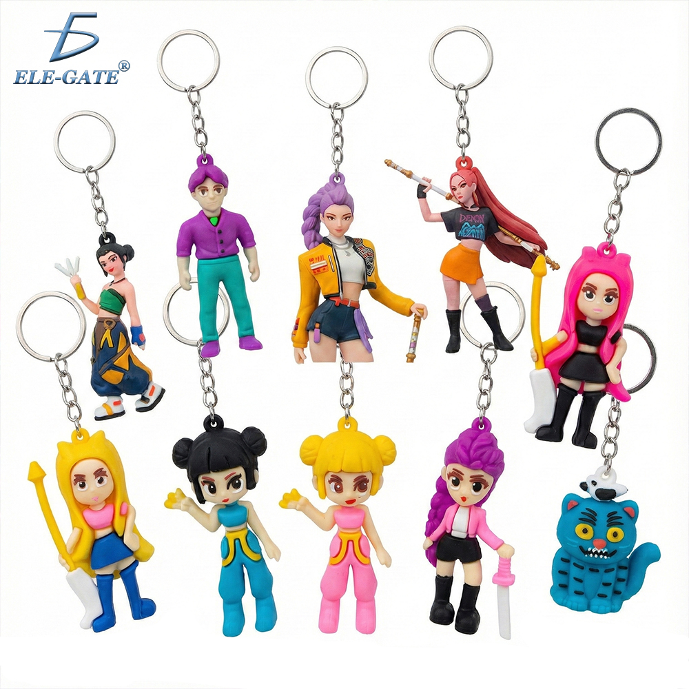 Llavero de Goma K-Pop Demon Hunter – Diseño Pop y Colores Divertidos