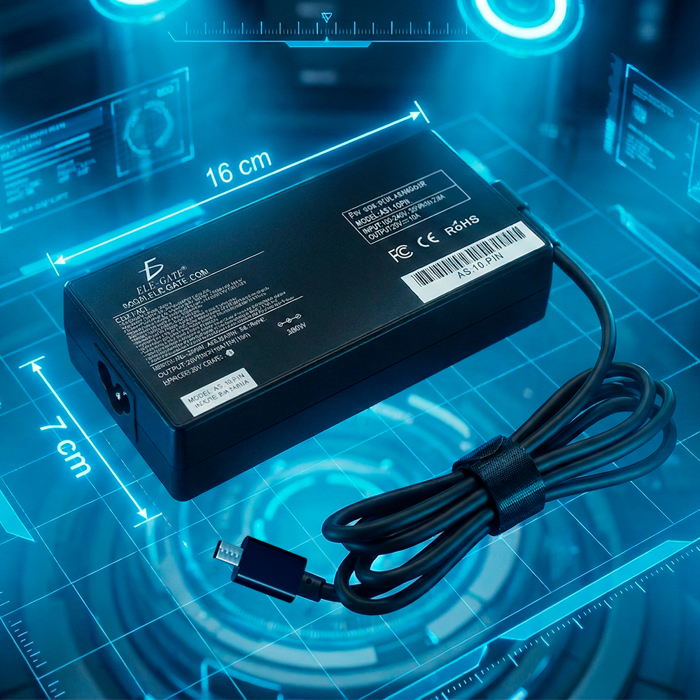 Cargador Compatible Laptop ASUS 200W 20V 10A Conector Rectangular - Image 4